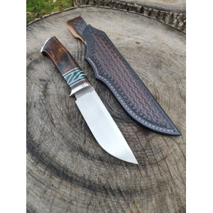 ПРОМЕТЕЙ ніж ручної роботи майстра студії MV Knify, купити замовити в Україні, сталь M390, 62 HRC. Photo 3